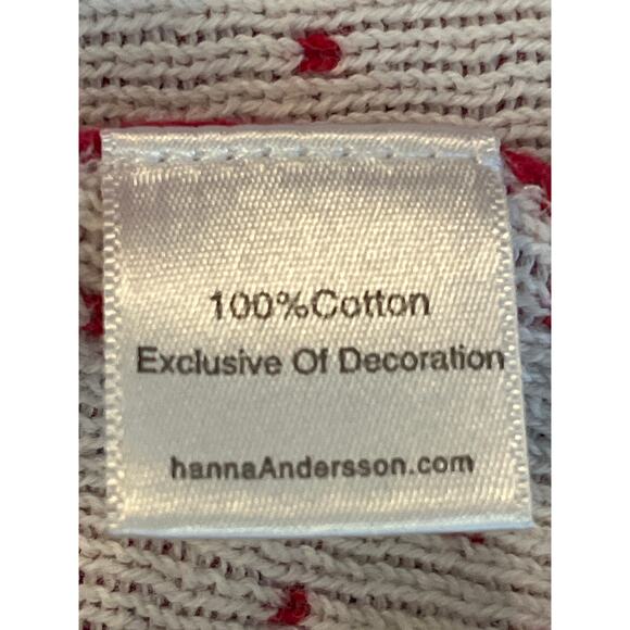 Hanna Andersson 2T Sno Happy Sweater Dress Red Nordic pattern Holiday Christmas - Picture 5 of 6